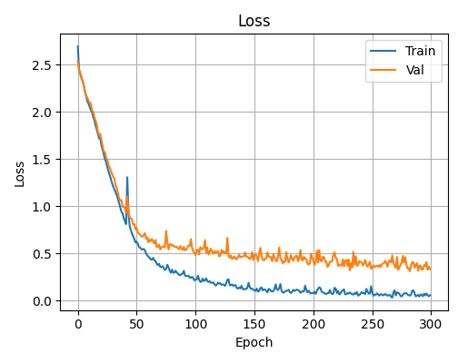 Training and Validation Loss — 300 Epochs